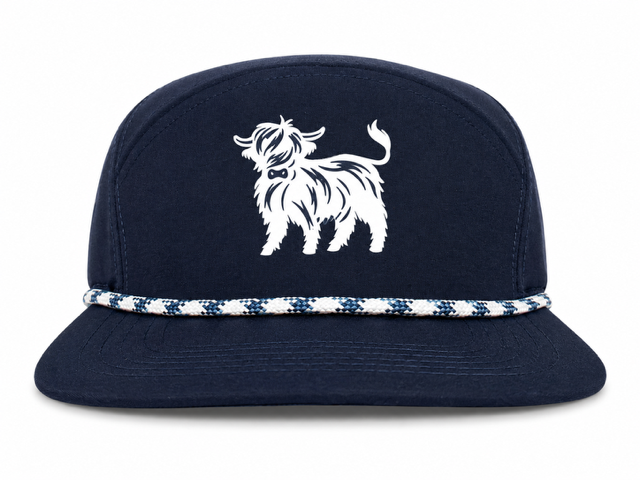Zipelly 6-Panel Rope Hat (Navy)
