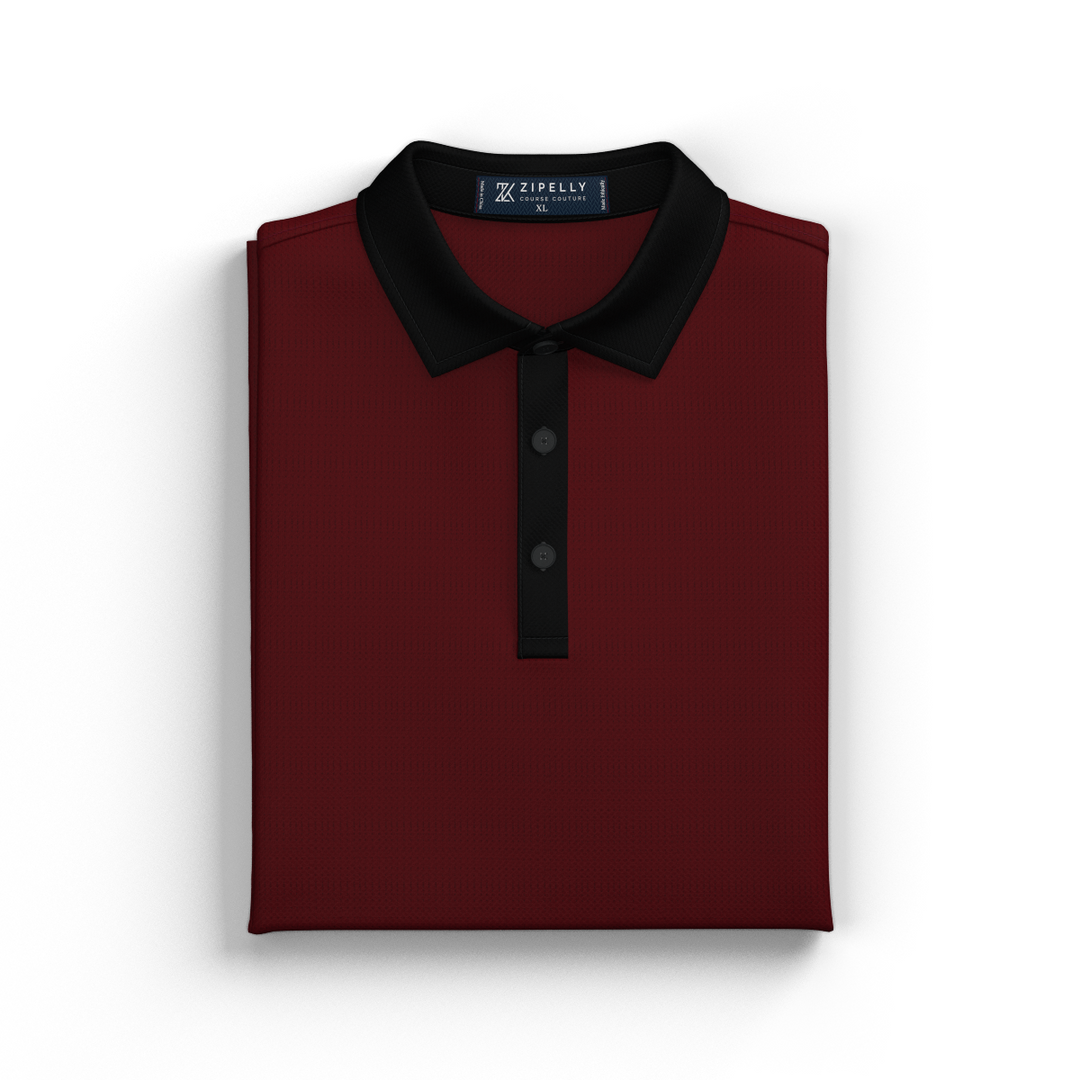 Dobby Polo with Contrast Collar