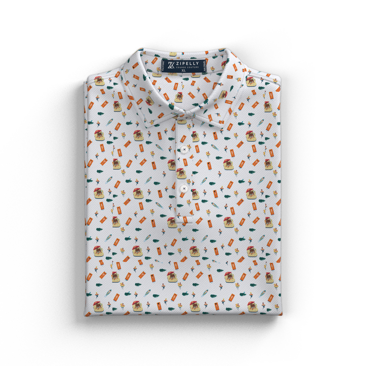 Moo at the Pool Perforated Polo
