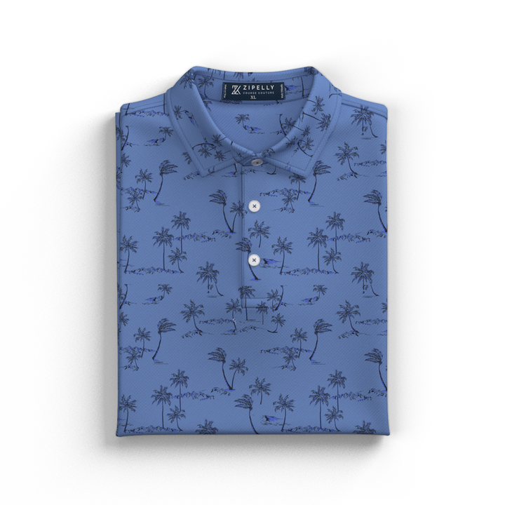 Tropical Breeze Perforated Polo