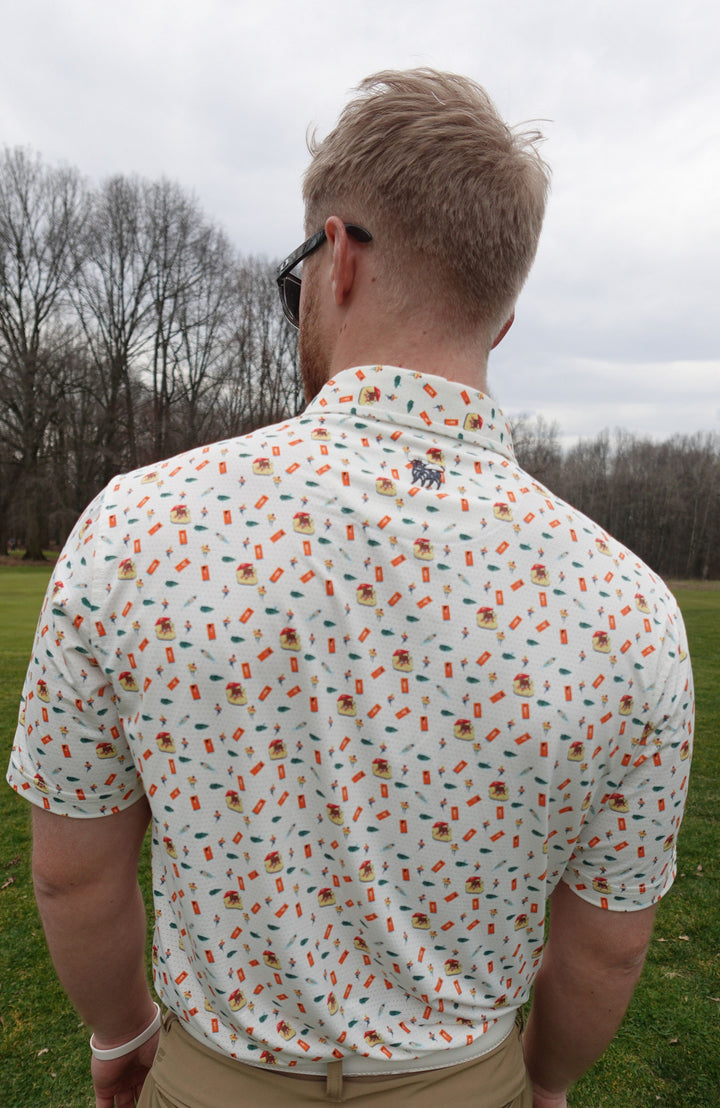 Moo at the Pool Perforated Polo