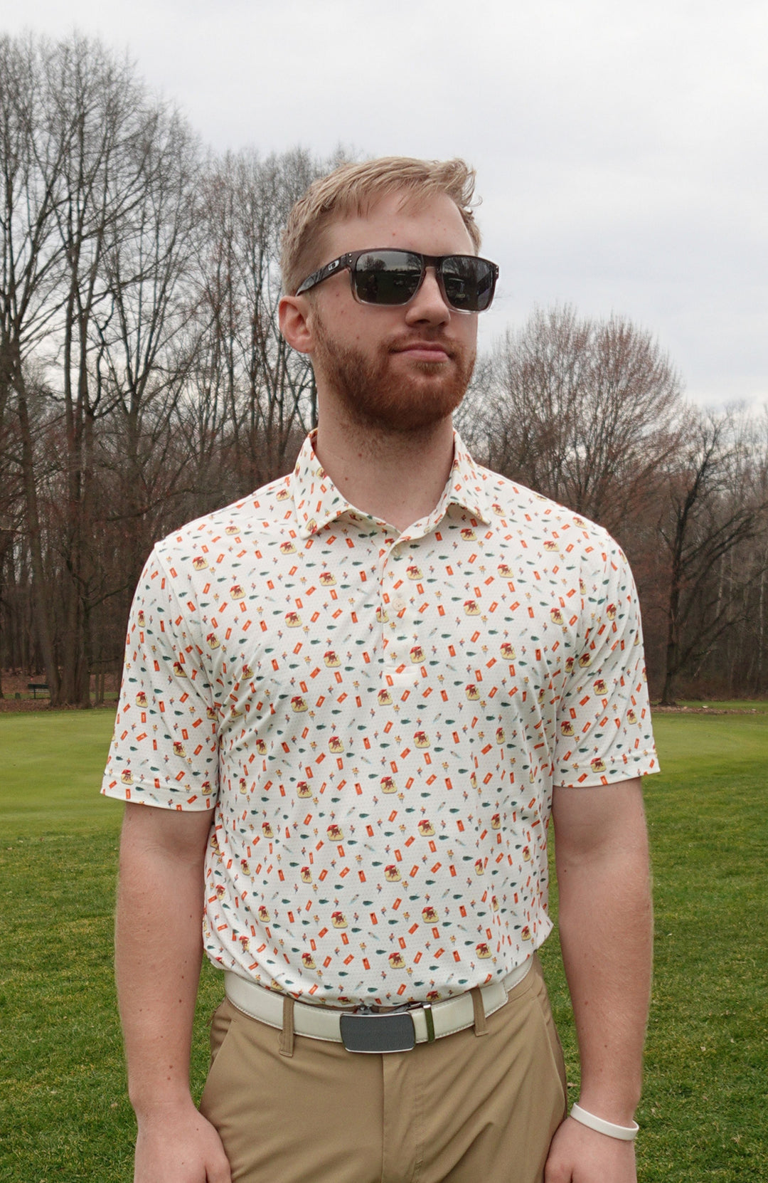 Moo at the Pool Perforated Polo