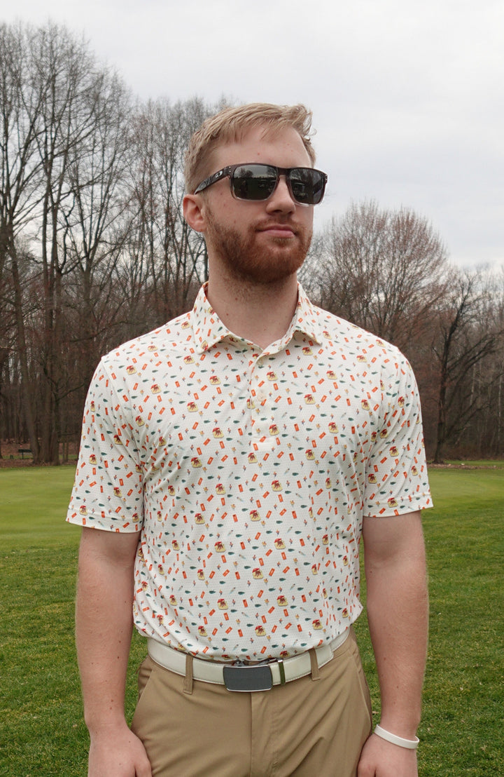 Moo at the Pool Perforated Polo