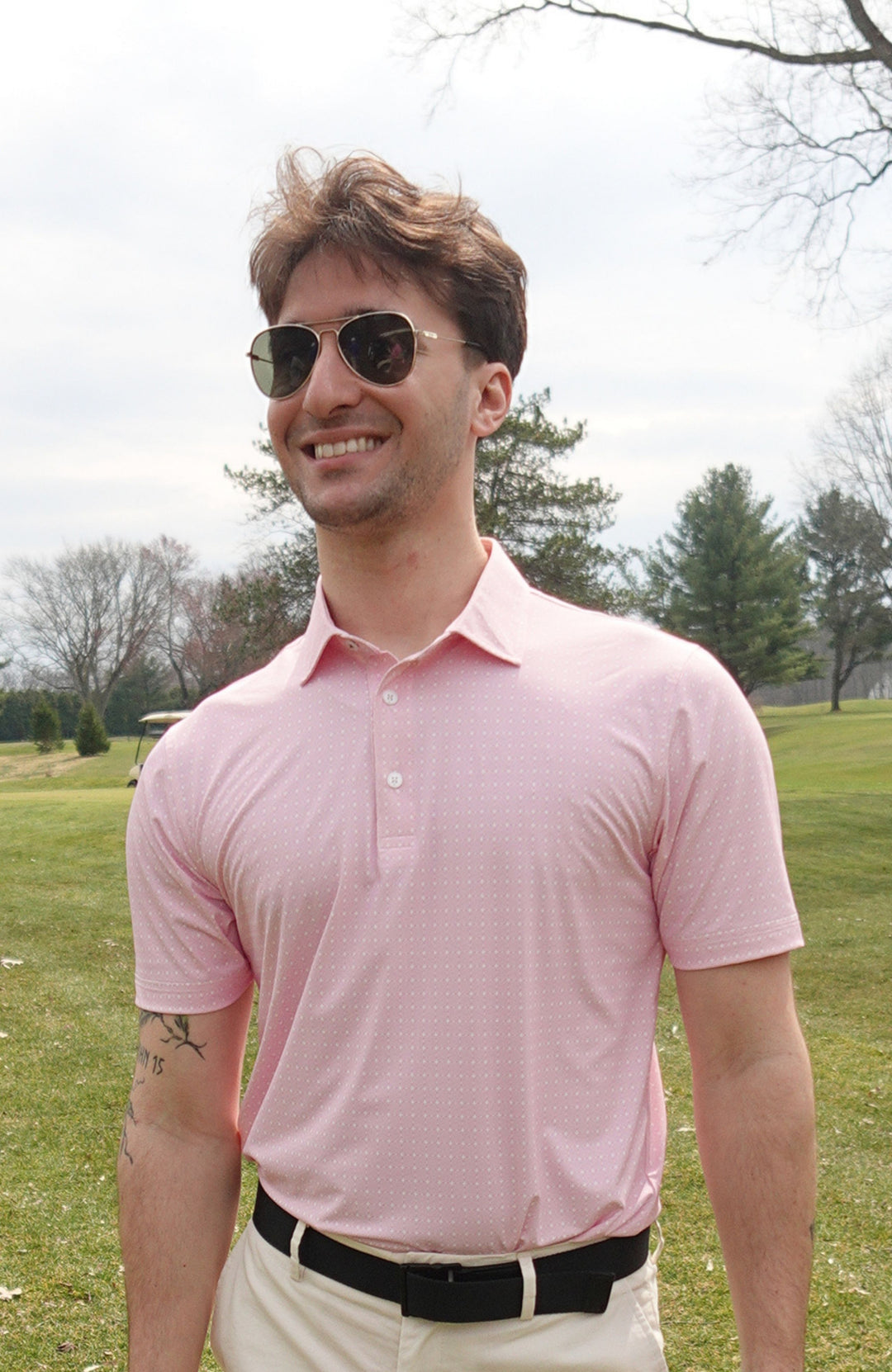 Sculptured Stripes Polo