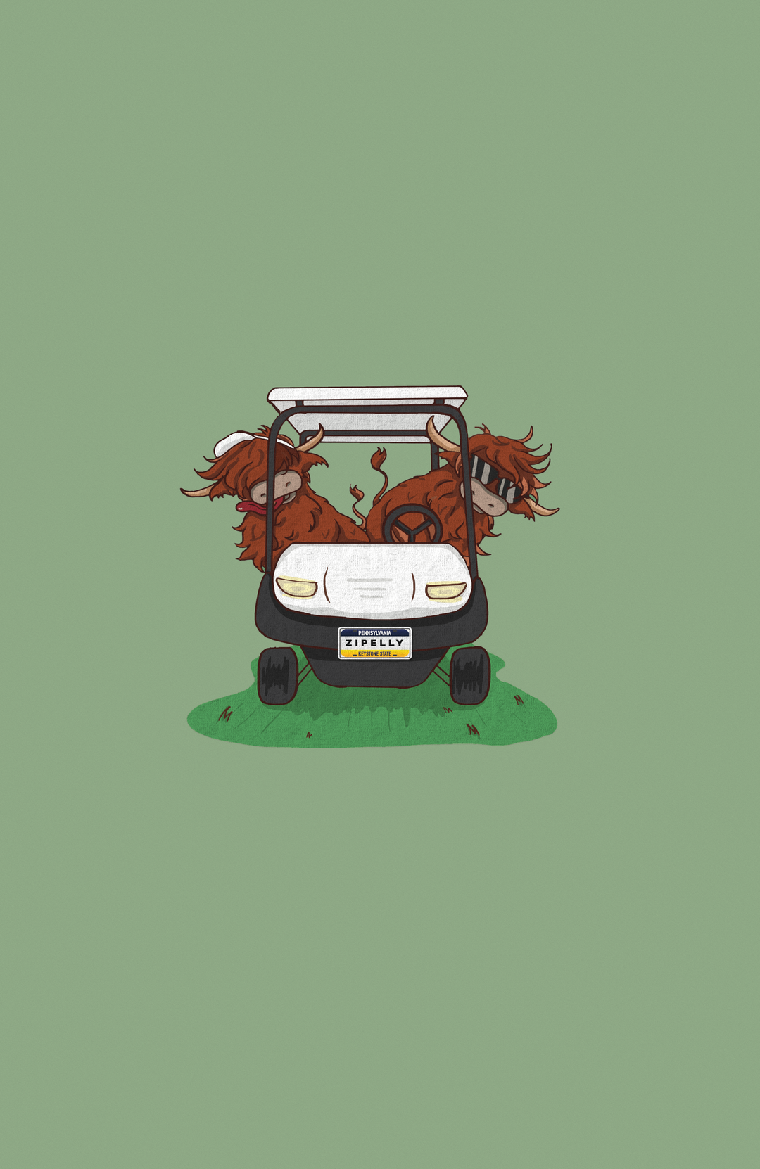 Moo-ving Cart Graphic T-Shirt