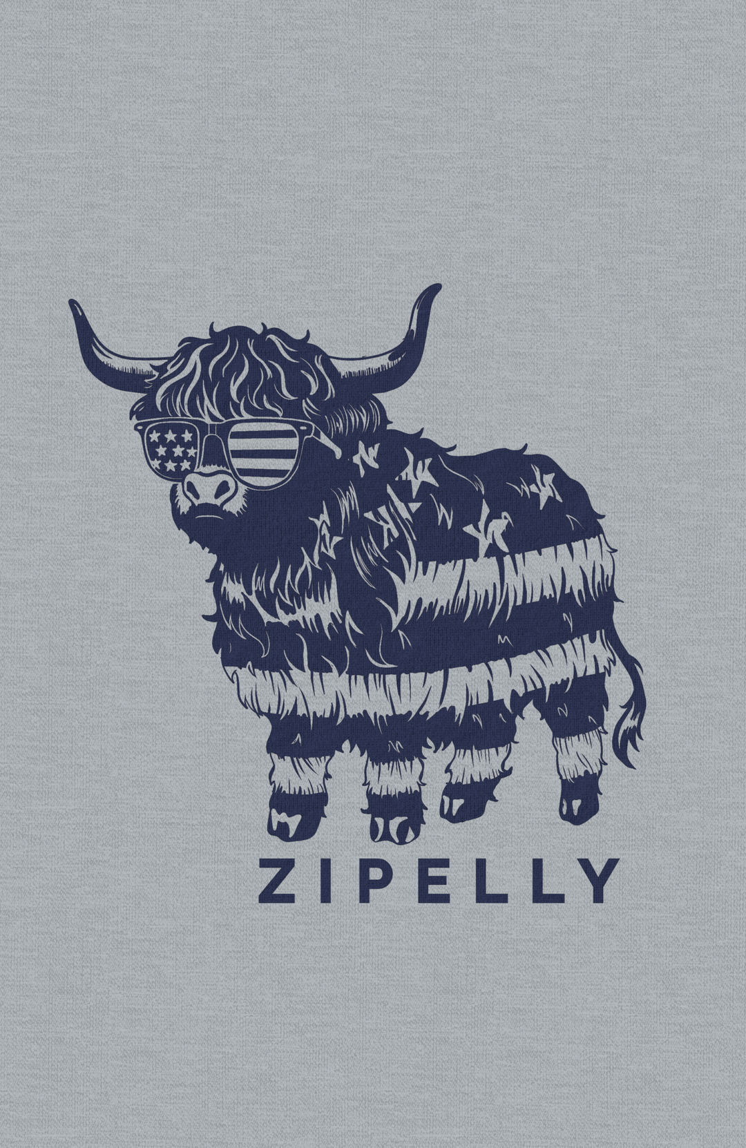 Patriotic Moo Graphic T-Shirt