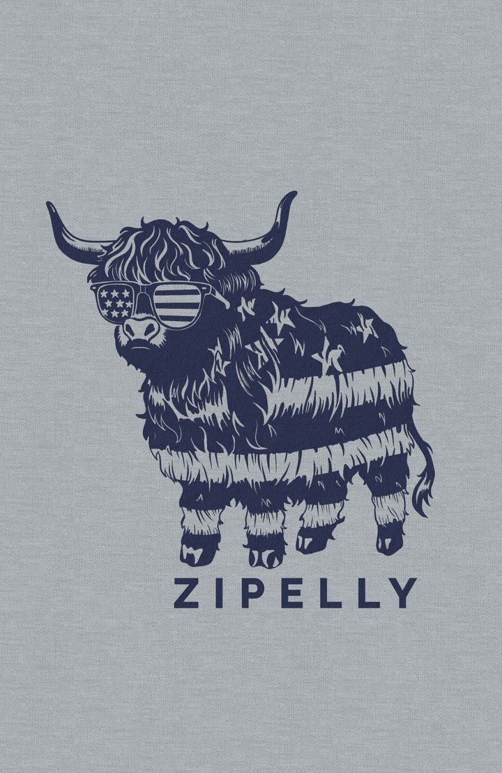 Patriotic Moo Graphic T-Shirt