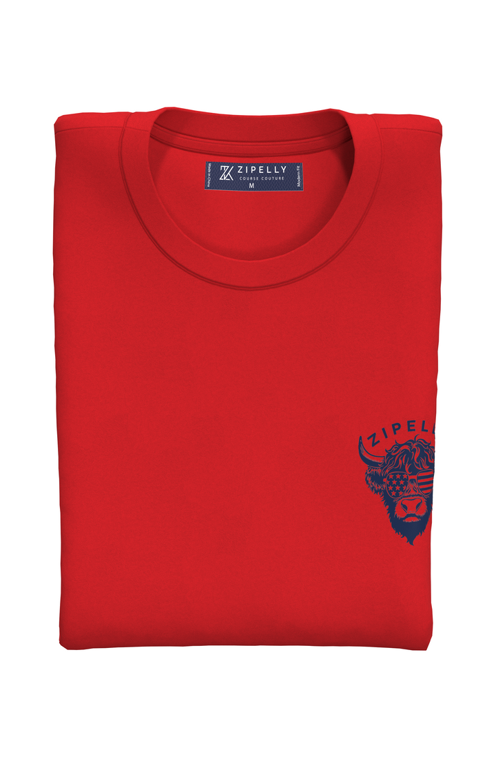 Patriotic Moo Graphic T-Shirt
