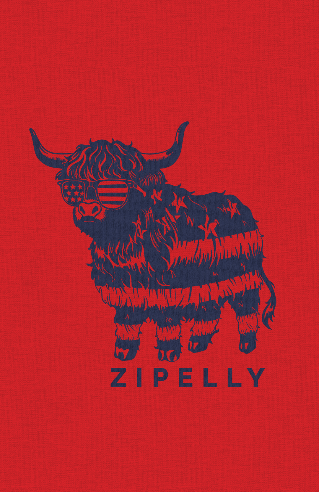 Patriotic Moo Graphic T-Shirt