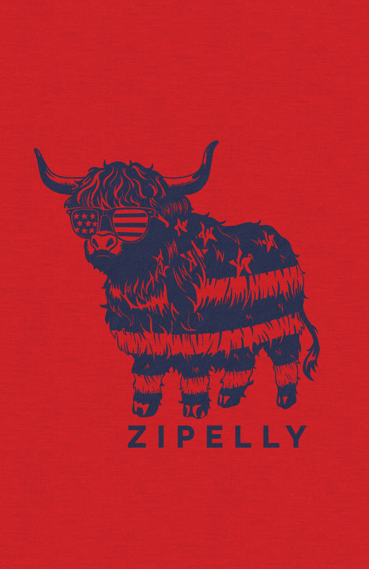 Patriotic Moo Graphic T-Shirt