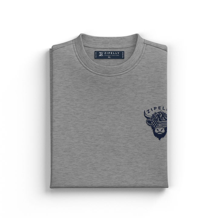 Patriotic Moo Graphic T-Shirt
