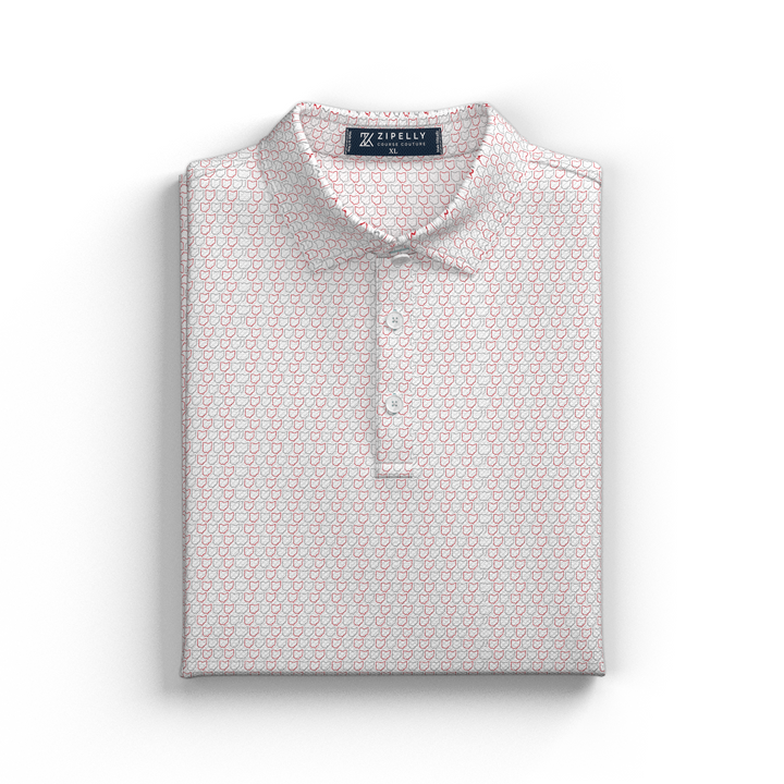 Ohio State Printed Perforated Polo