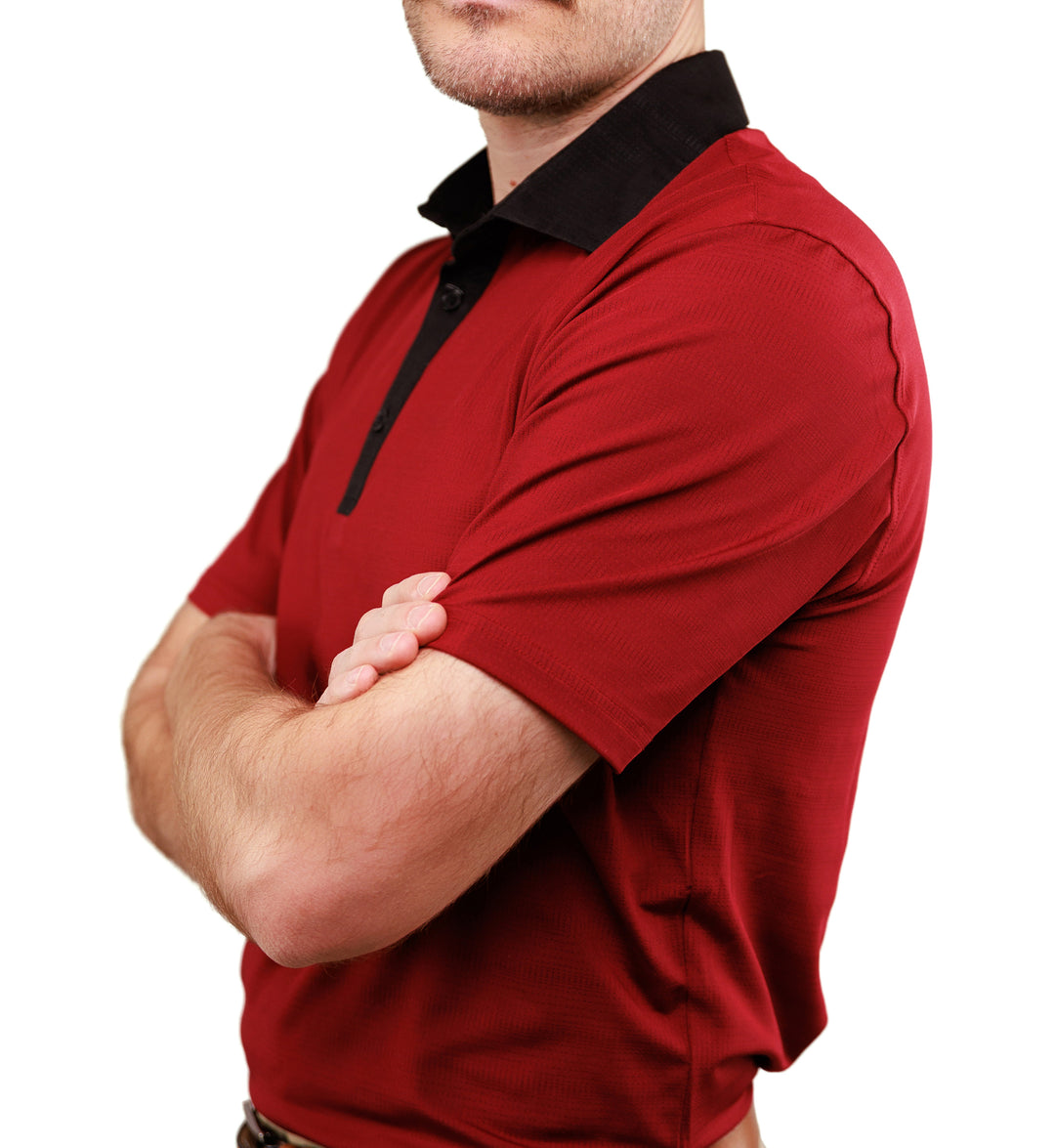 Dobby Polo with Contrast Collar