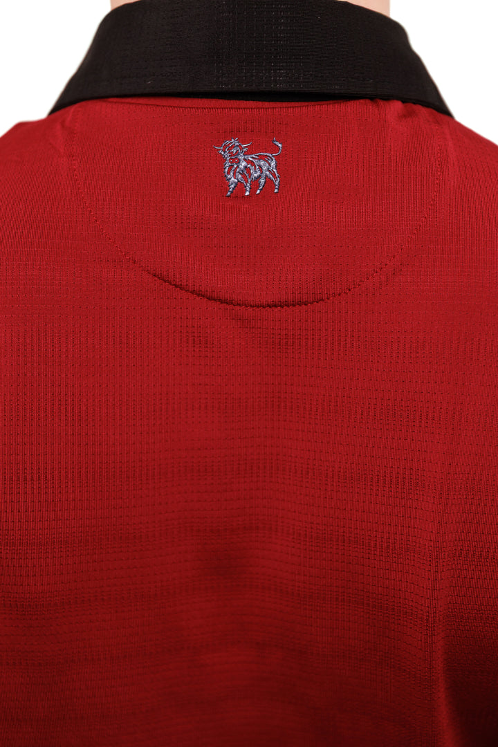 Dobby Polo with Contrast Collar